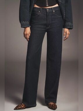 NEW AGOLDE Harper Mid-Rise Straight-Leg Jeans in Reissue, Size 26 Petite